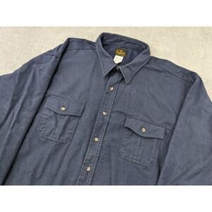 Vintage Deerskin Melton Shirt Co. Button Up Flannel Shirt Mens 3X Large USA